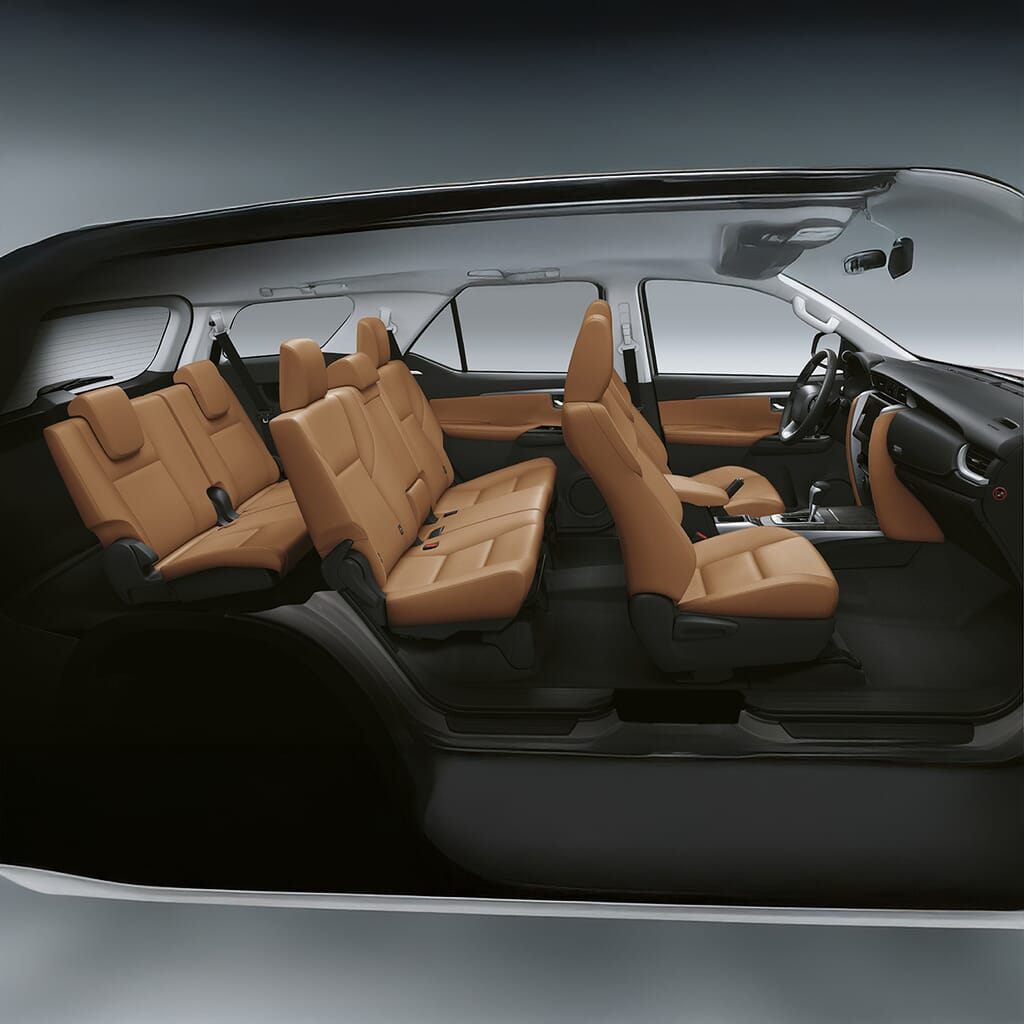 3D render of a car interior
